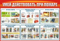 Стенд "Умей действовать при пожаре" - «globural.ru» - Чапаевск