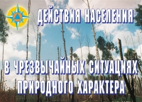 Комплект плакатов "Действия населения в ЧС природного характера" - «globural.ru» - Чапаевск
