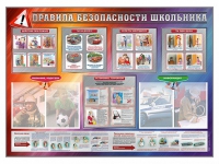 Стенд-уголок "Правила безопасности школьника" - «globural.ru» - Чапаевск