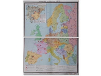 Учебная карта "Европа 1924-1939 гг" 1050*1420 мм (матовое, 2-стороннее лам.) - «globural.ru» - Чапаевск