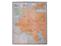 Учебная карта "Россия 1907-1914 гг." 1420*1100 мм (матовое, 2-стороннее лам.) - «globural.ru» - Чапаевск