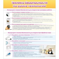 Стенд "Техника безопасности на уроке технологии" - «globural.ru» - Чапаевск