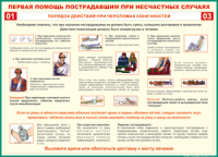 Таблица Порядок действий при переломах конечностей 1000*1400 винил - «globural.ru» - Чапаевск
