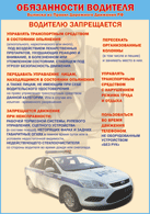 Плакат "Водителю запрещается " 1000*1400 винил - «globural.ru» - Чапаевск