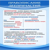 Стенд "Правописание деепричастий" - «globural.ru» - Чапаевск