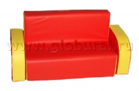 Диван с подлокотниками 120*45*55/30см (ВИК) - «globural.ru» - Чапаевск