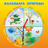 Стенд "Календарь природы" 0.5x0.5 - «globural.ru» - Чапаевск