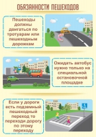 Стенд "Обязанности пешехода часть 2" - «globural.ru» - Чапаевск