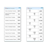 Комплект карточек (10) "Обучающий калейдоскоп. Сложение и вычитание в столбик" - «globural.ru» - Чапаевск