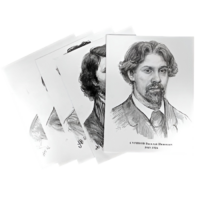 Комплект портретов отечественных и зарубежных художников  (22 штуки формат А3) - «globural.ru» - Чапаевск