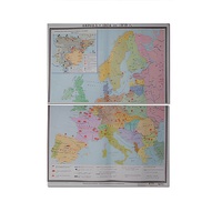 Учебная карта "Европа 1924-1939 гг" 1050*1420 мм (матовое, 2-стороннее лам.) - «globural.ru» - Чапаевск