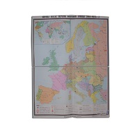 Учебная карта "Европа после 1-ой мировой войны" 1400*1060 мм (матовое, 2-стороннее лам.) - «globural.ru» - Чапаевск