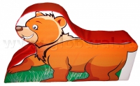 Напольная игрушка "Медвежонок" с шелкографией (ВИК) - «globural.ru» - Чапаевск