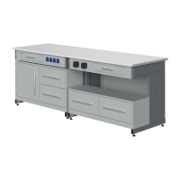 Стол лабораторный демонстрационный с электрическими розетками, автоматами аварийного отключения тока - «globural.ru» - Чапаевск