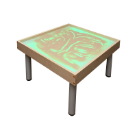 Столик на ножках для рисования песком Радуга. Подсветка RGB - «globural.ru» - Чапаевск