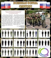Стенд "Военная форма одежды (флаг РФ)" - «globural.ru» - Чапаевск