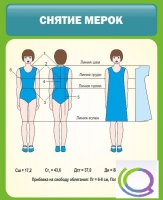 Стенд "Снятие мерок" (вариант 1) - «globural.ru» - Чапаевск