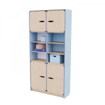 Рабочий стеллаж для воспитателя из коллекции «НЕГА» (цвет голубой) - «globural.ru» - Чапаевск