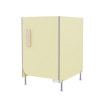 Гигиеническая кабинка из коллекции «НЕГА» (цвет желтый) - «globural.ru» - Чапаевск