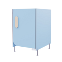 Гигиеническая кабинка из коллекции «НЕГА» (цвет голубой) - «globural.ru» - Чапаевск