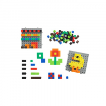 Кубики соединяющиеся 1 см. Набор с основанием и карточками. - «globural.ru» - Чапаевск