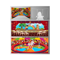 Стенд для сюжетно-ролевых игр 2-х сторонний (Цирк, театр) - «globural.ru» - Чапаевск