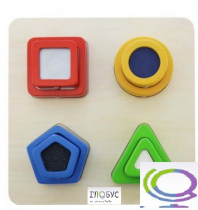 Панель "Тактильные геометрические фигуры" - «globural.ru» - Чапаевск