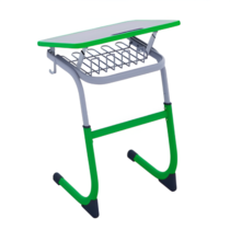 Парта одноместная с полиуретановой кромкой регулируемая по высоте и углом наклона столешницы - «globural.ru» - Чапаевск