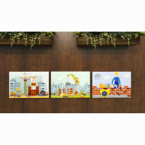 Комплект настенных панелей «Стройка» - «globural.ru» - Чапаевск