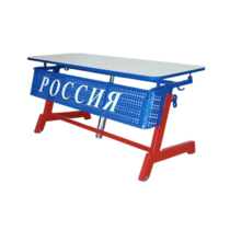 Стол ученический двухместный "Патриот-2п" на газовом лифте (р.гр. № 3-7 и наклоном столешницы ) - «globural.ru» - Чапаевск