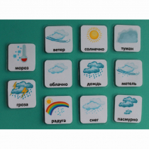 Набор карточек "Погода" (с рисунками) - «globural.ru» - Чапаевск