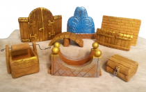 Набор глиняных фигурок (малые архитектурные формы) для песочной терапии - «globural.ru» - Чапаевск