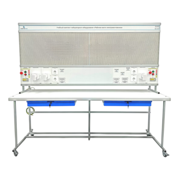 Учебный комплект лабораторного оборудования «Рабочее место электромонтажника» исполнение стендовое, монтажная панель - «globural.ru» - Чапаевск