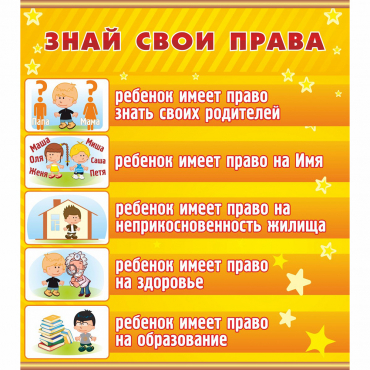Стенд "Знай свои права" - «globural.ru» - Чапаевск