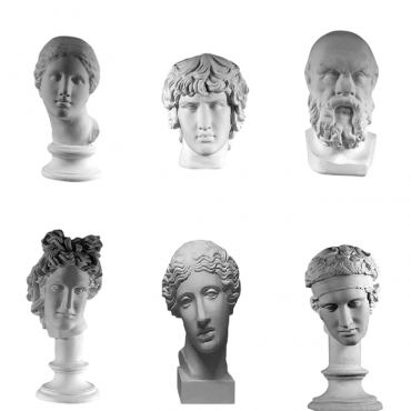 Комплект гипсовых моделей головы  - «globural.ru» - Чапаевск