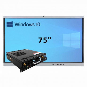 Интерактивная панель 75" (встроенный ПК, Win10, Intel i5) - «globural.ru» - Чапаевск
