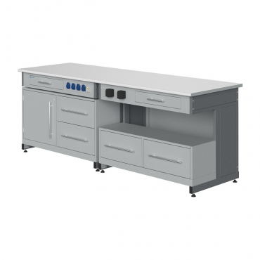 Стол лабораторный демонстрационный с электрическими розетками, автоматами аварийного отключения тока - «globural.ru» - Чапаевск