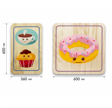 Набор стеновых панелей «Милая еда - Завтрак» - «globural.ru» - Чапаевск